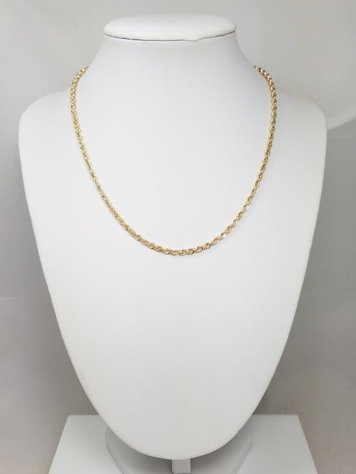 14k Yellow Gold 16” Rope Chain