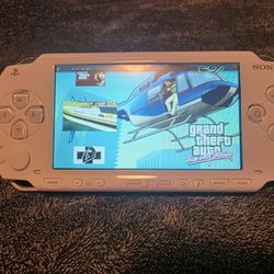 Playstation Psp White 1000 Phat Mod--ded Video Game Console IPS screen upgrade