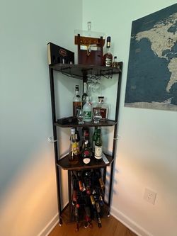 4-Tier Corner Bar / Wine Rack