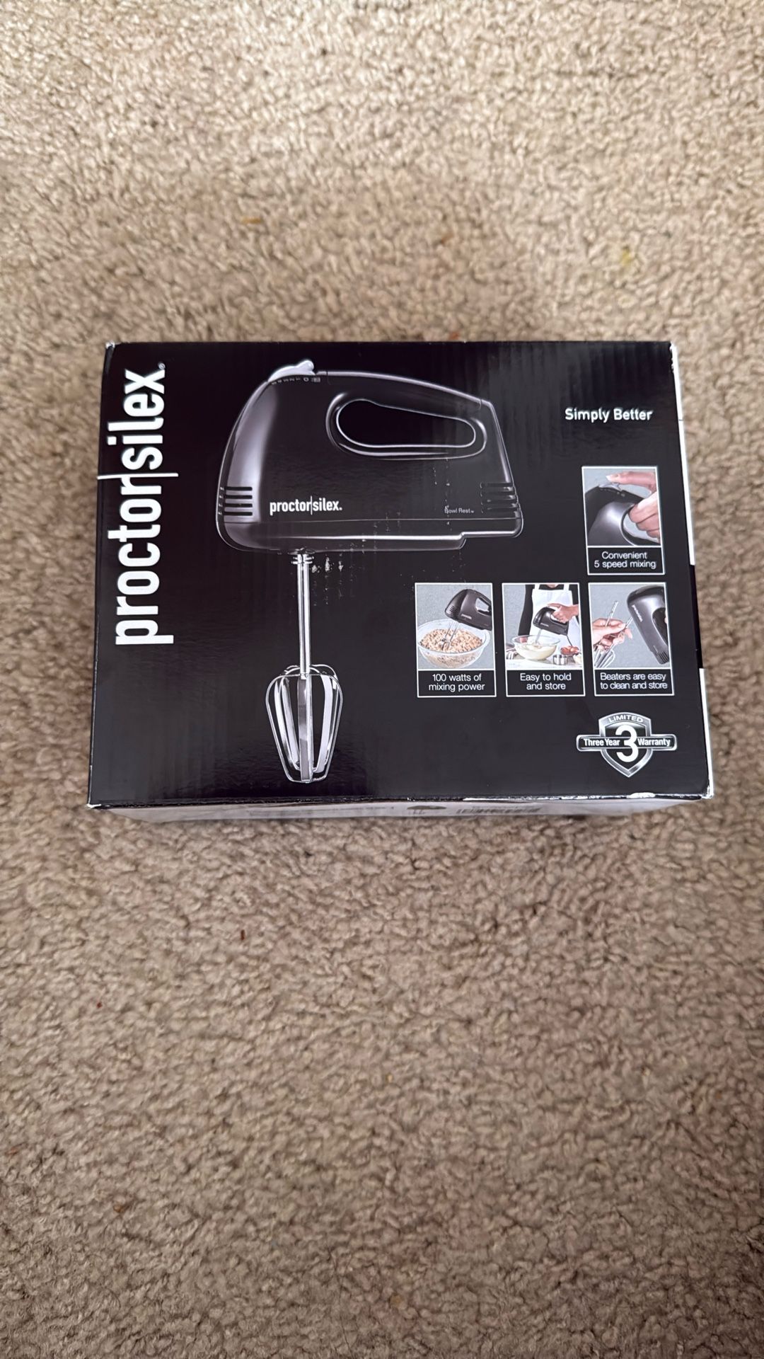 Proctor Silex Hand Mixer 62507PS