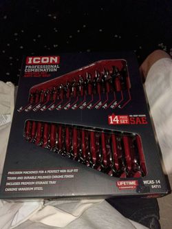 14 pc ICON PROFESSIONAL SAE RATCHETING WRENCHES