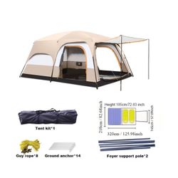 Family Outdoor Camping Tent