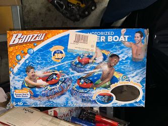 Motorized Bumper Boat with Water Blaster