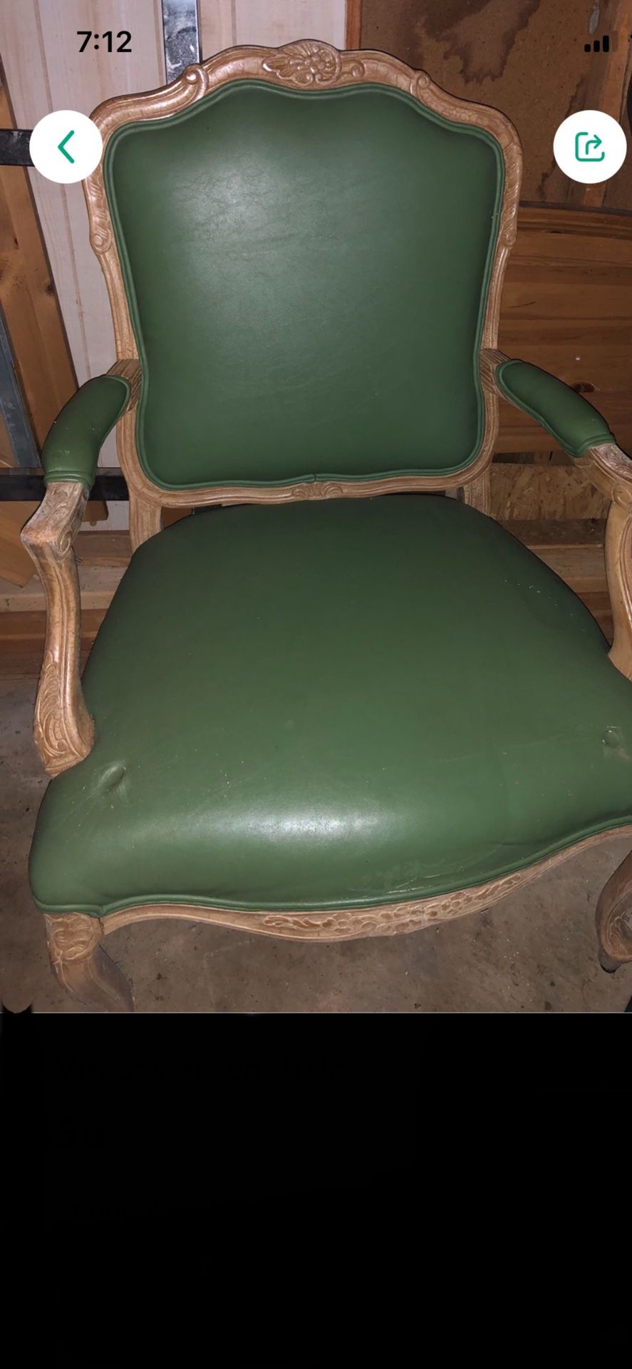 Green Antique Chair