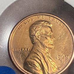 1969 Proof San Francisco Mint Lincoln Penny 