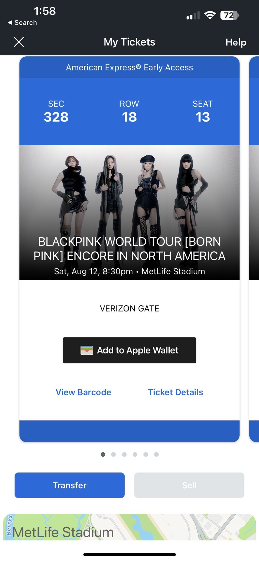 BLACKPINK Tickets MetLife Stadium 08/12 (6 Tickets)