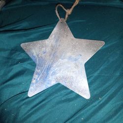 Handpainted Metal Star