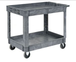 Global Industrial 2 Shelf Tray Service & Utility Cart Catering Serving Restaurant Heavy Duty