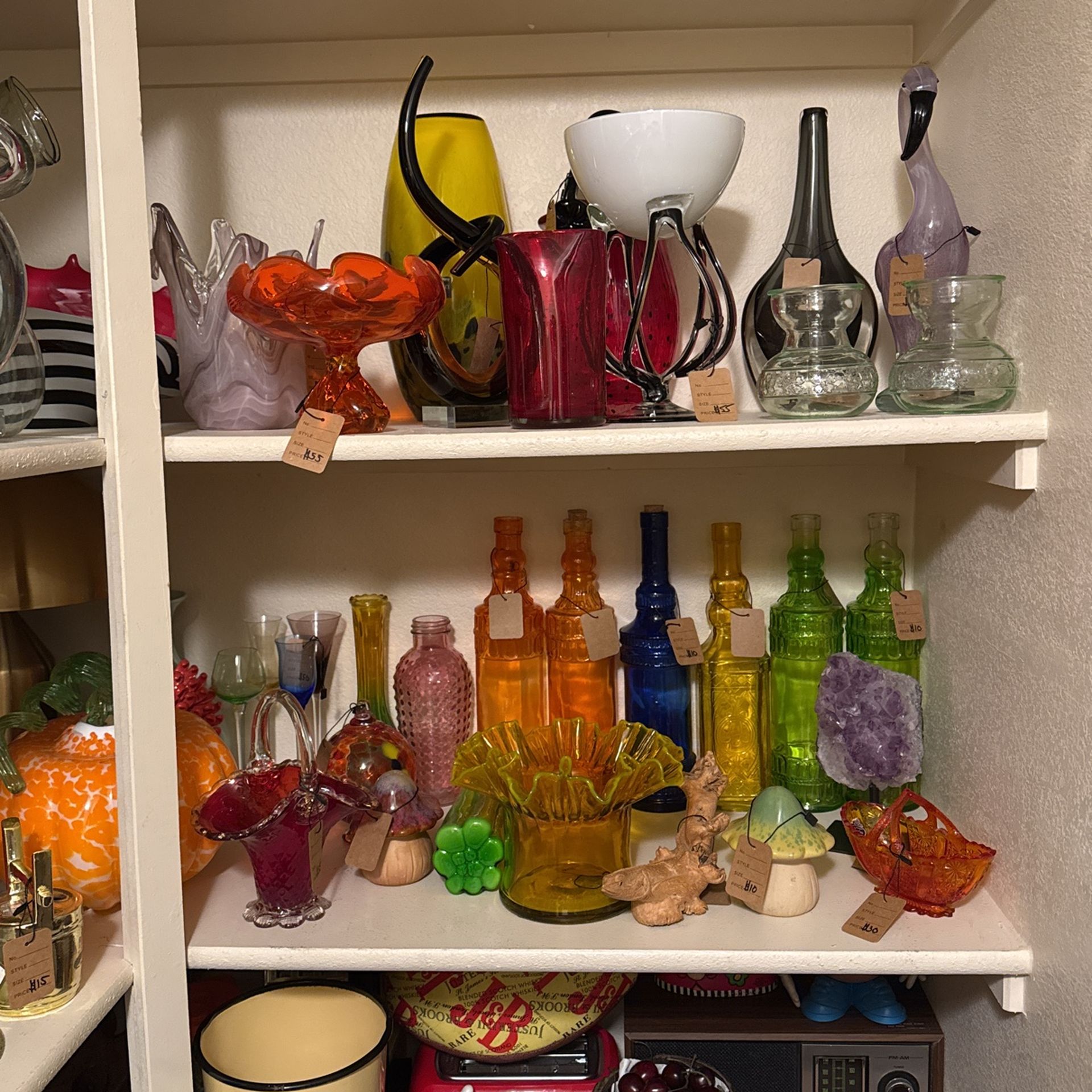Vintage Glass, Furniture, Kitchenware, Art Etc