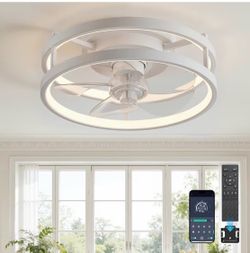 SELLING FAST! 13” Ceiling Fan w/ LED Light & Remote – 6 Speeds – Only $39