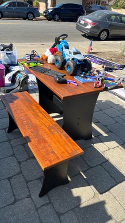 Table and bench