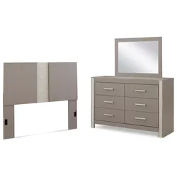Surancha Queen/Full Panel Headboard with Mirrored Dresser Top-Notch Quality