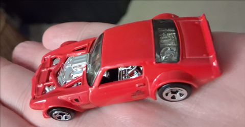 Hot Wheels 1970 Pontiac Firebird Red with Spoiler and Chome Engine Block