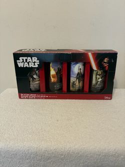Never Used Star Wars The Force Awakens 4-Pack Glasses Set