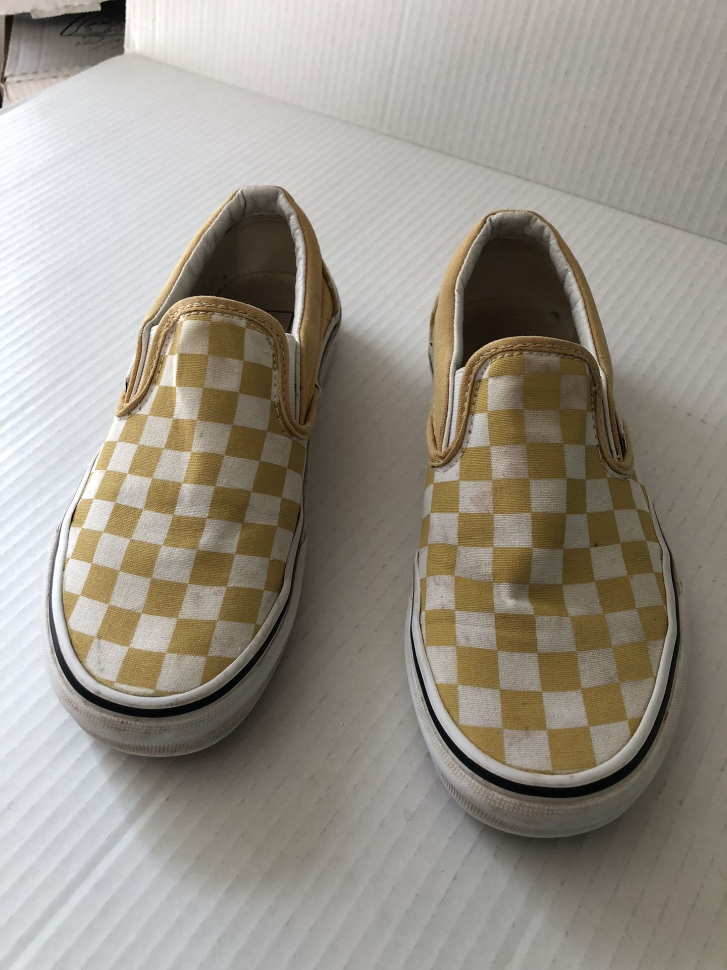 Vans Slide On Yellow Checkerboard M 4.5/ W 6