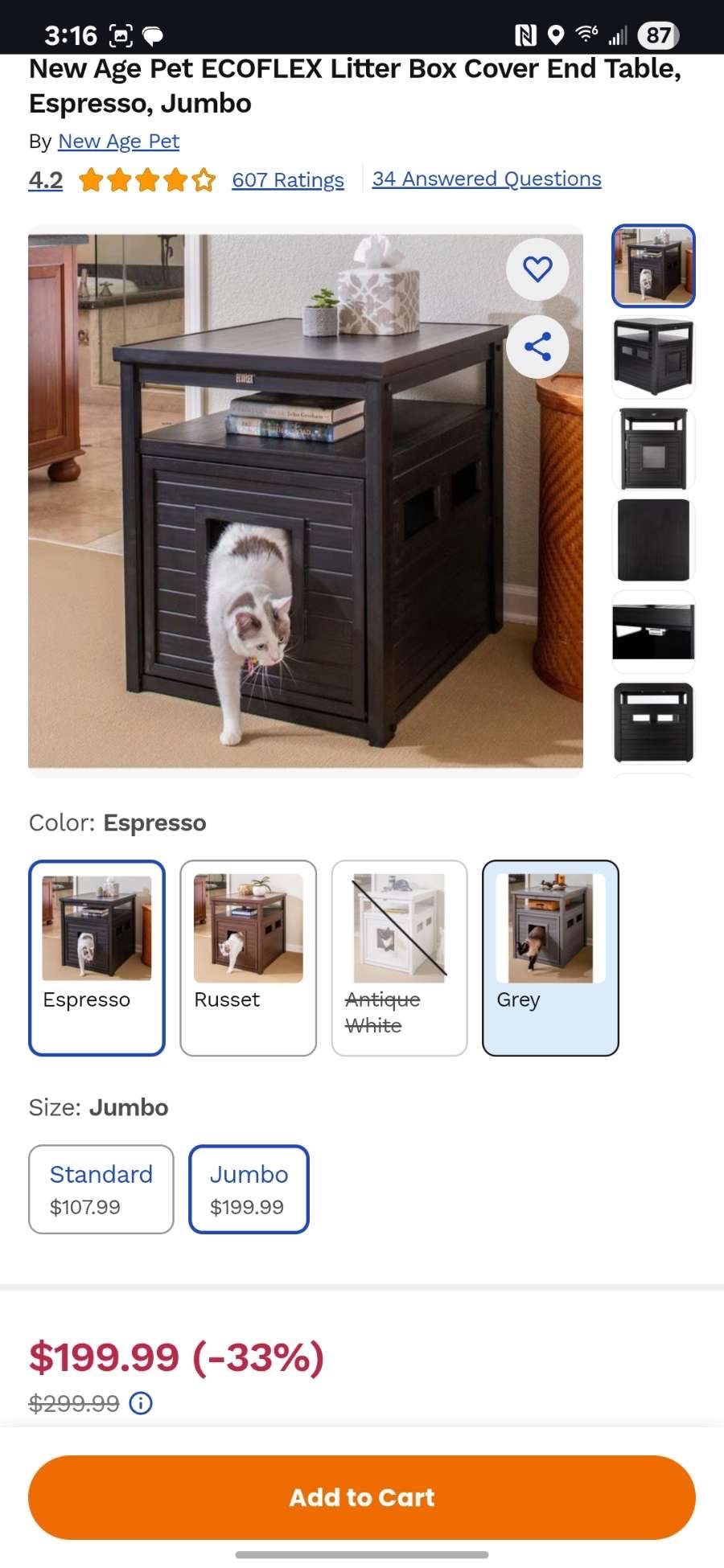 Cat Litter Box Cover