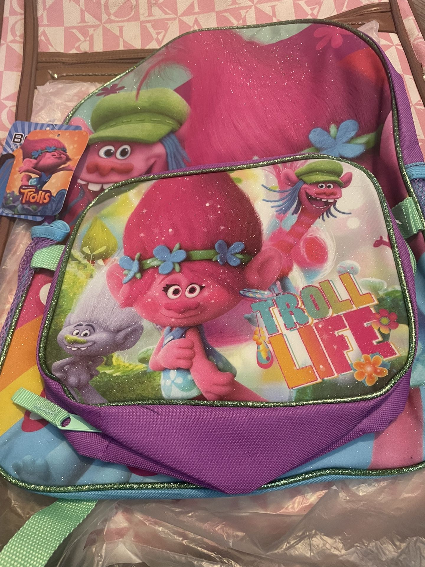 Trolls Backpack And Lunch Bag