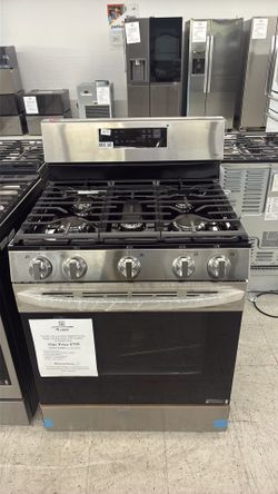 LG Stainless Steel Gas Range with 5 Burners