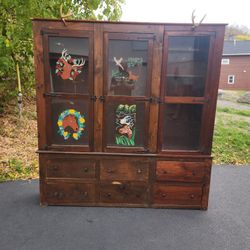Huge Antique Gun Cabinet