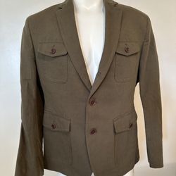 Heritage Banana Republic Military Blazer Olive Green - New with Tags