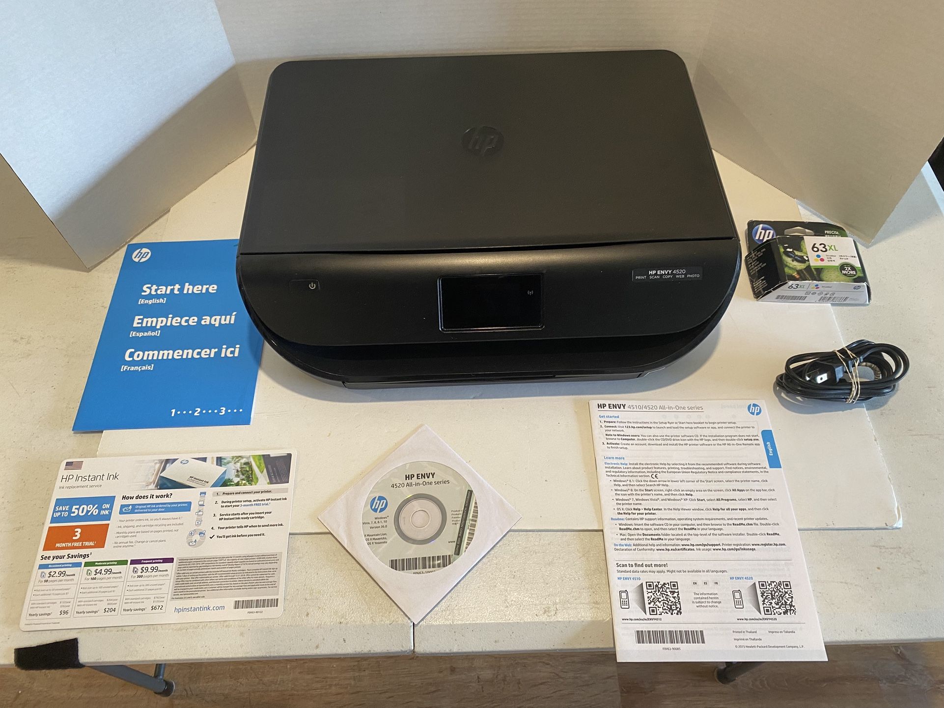 HP Envy 4520 All-In-One Printer Tested and Working