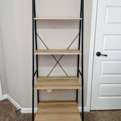 Industrial Metal Ladder Bookcase 