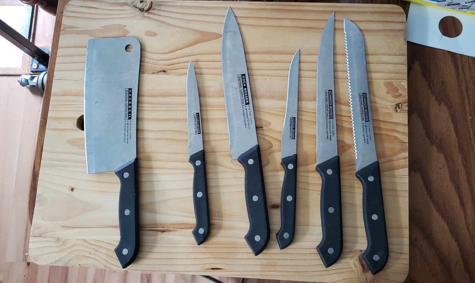 Ginsu Stainless Steel Knife Set $10 for Sale in Sterling, VA - OfferUp