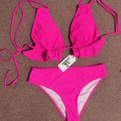 New Xl Small Neon Bikini Swimsuit Festival Rave Boho Top 