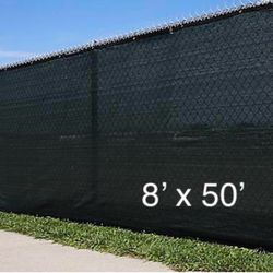 8x50 Privacy Fence Screen - BLACK