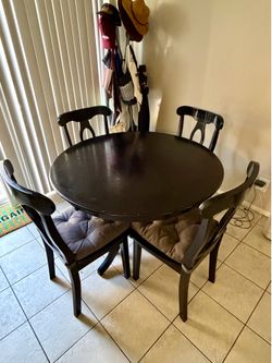 Black Wooden Dining Set