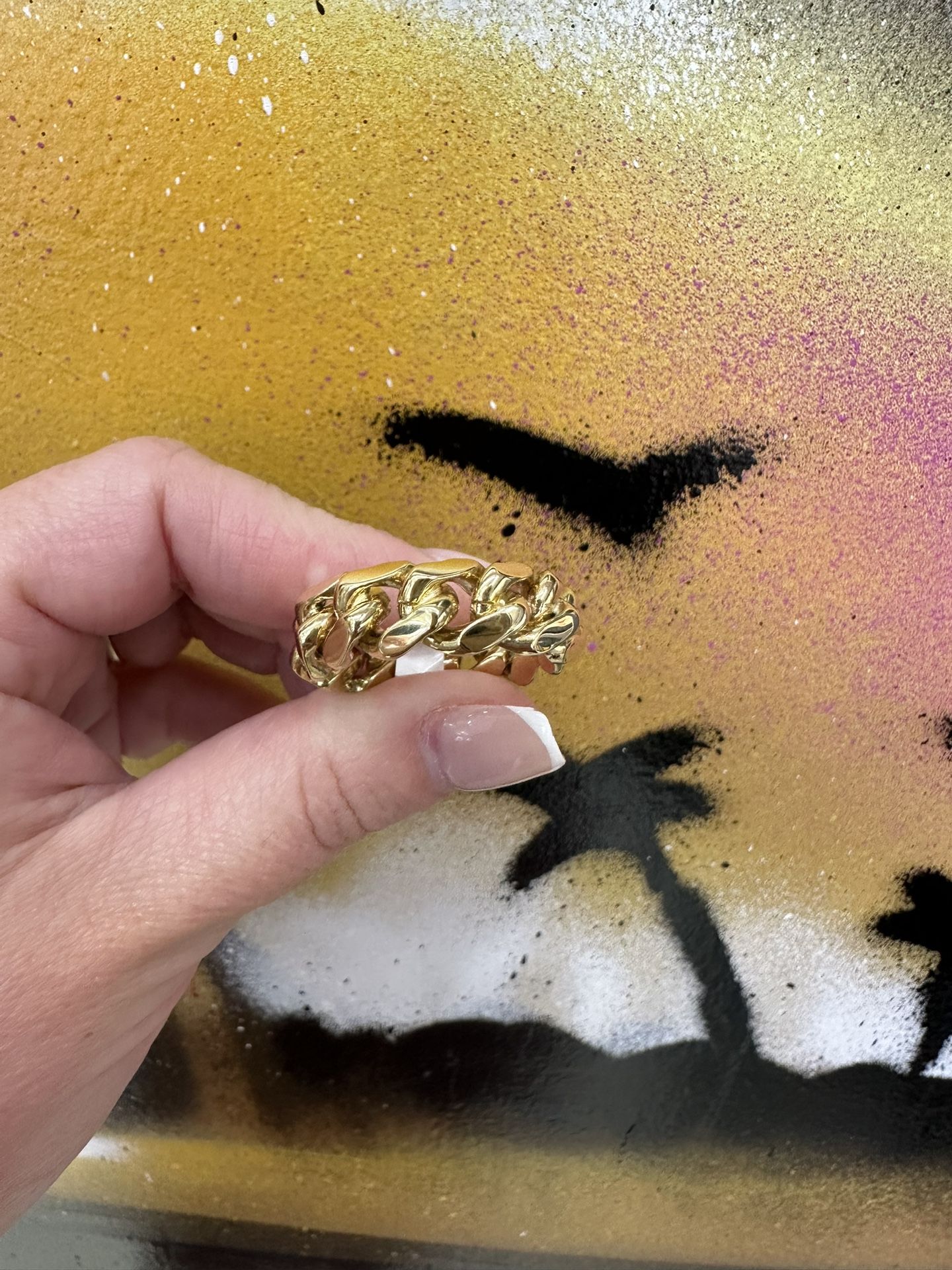 14k CUBAN LINK RING