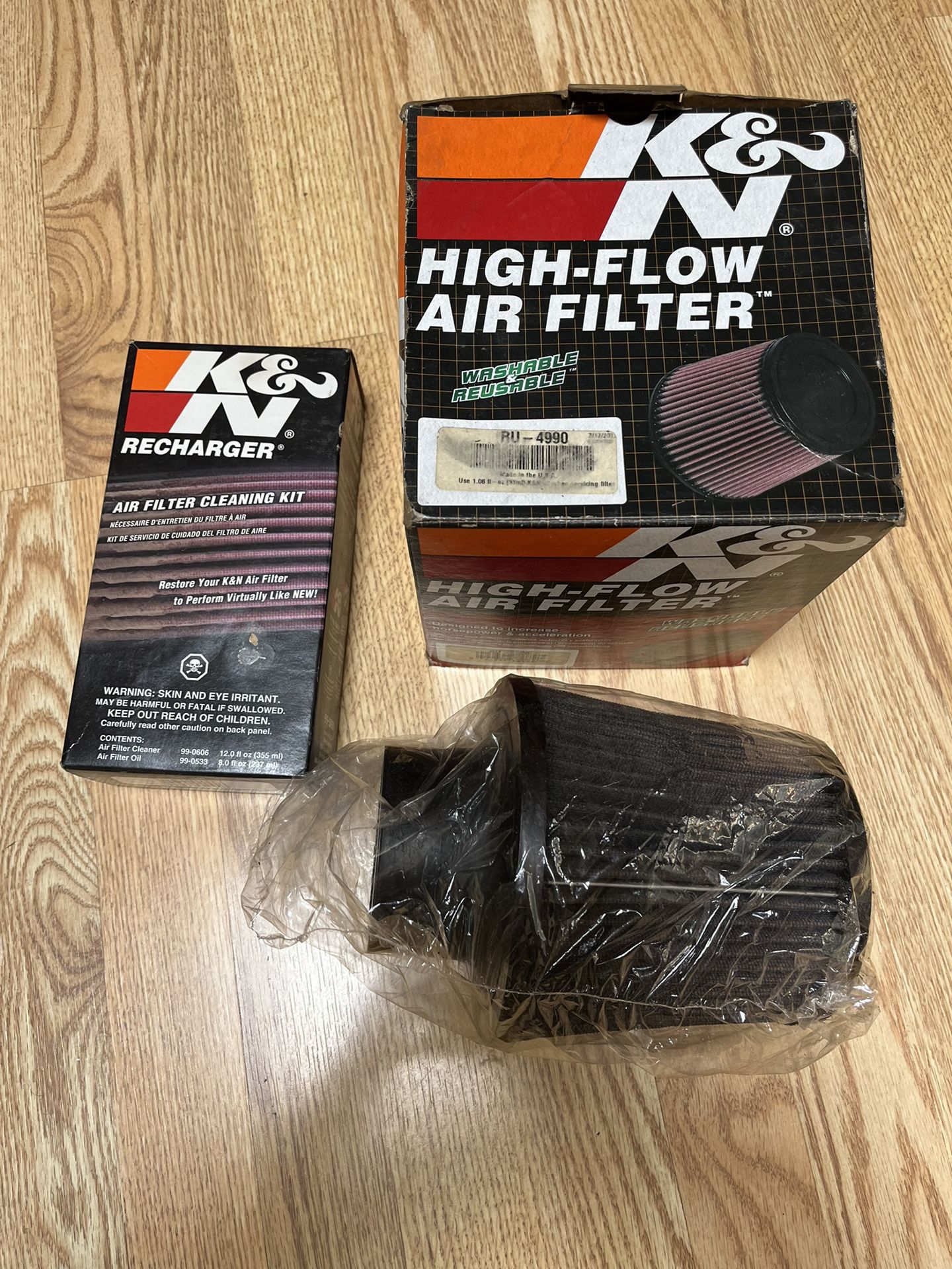 K&N Air Intake Filter And Cleaning Kits