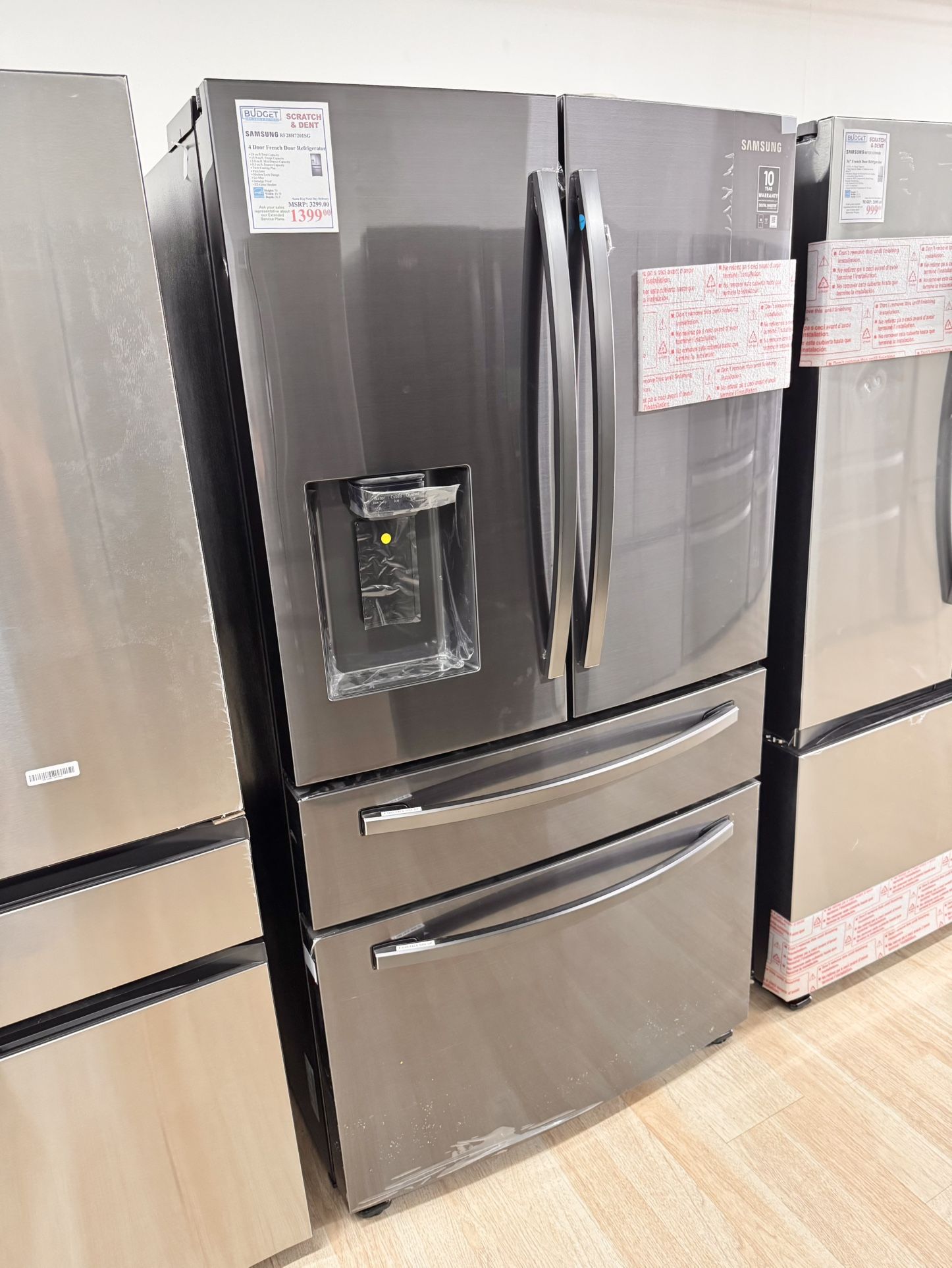 New Samsung 4 Door French Door Refrigerator RF28R7201SG