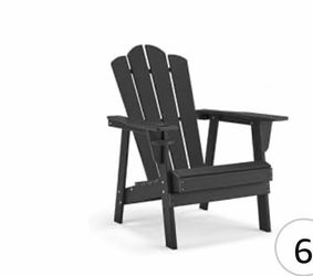 Four chairs! For $100 - Adirondack Chair with Cup Holder, 450 LBS Heavy Duty HDPE Poly Lumber Fire Pit Chair, All-Weather Resistant Plastic Adirondack