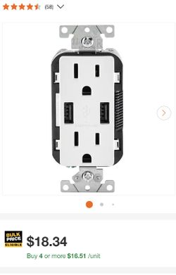 Leviton Plug With USB Ports