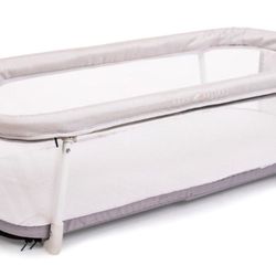 Baby Delight Snuggle Nest Bassinet, Portable Baby Bed, For Infants 0 – 5 Months, Driftwood Grey  Open box item  INVENTORY NUMBER: 101