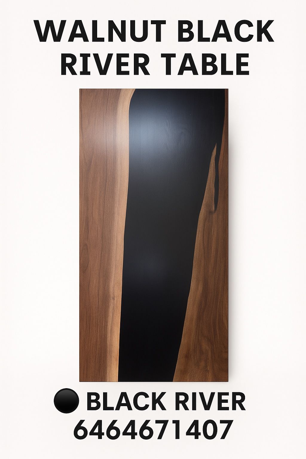 Walnut Solid Wood Table