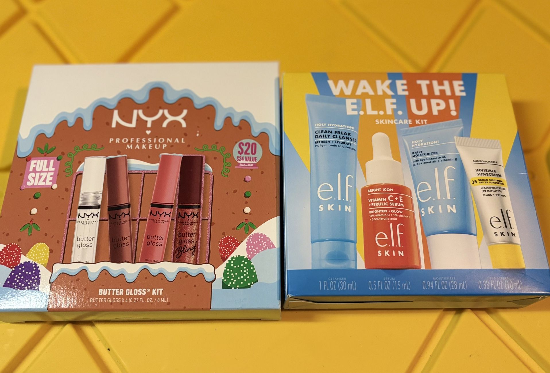 Nyx Buttergloss Lipgloss Set & E.L.F Skin Care Set