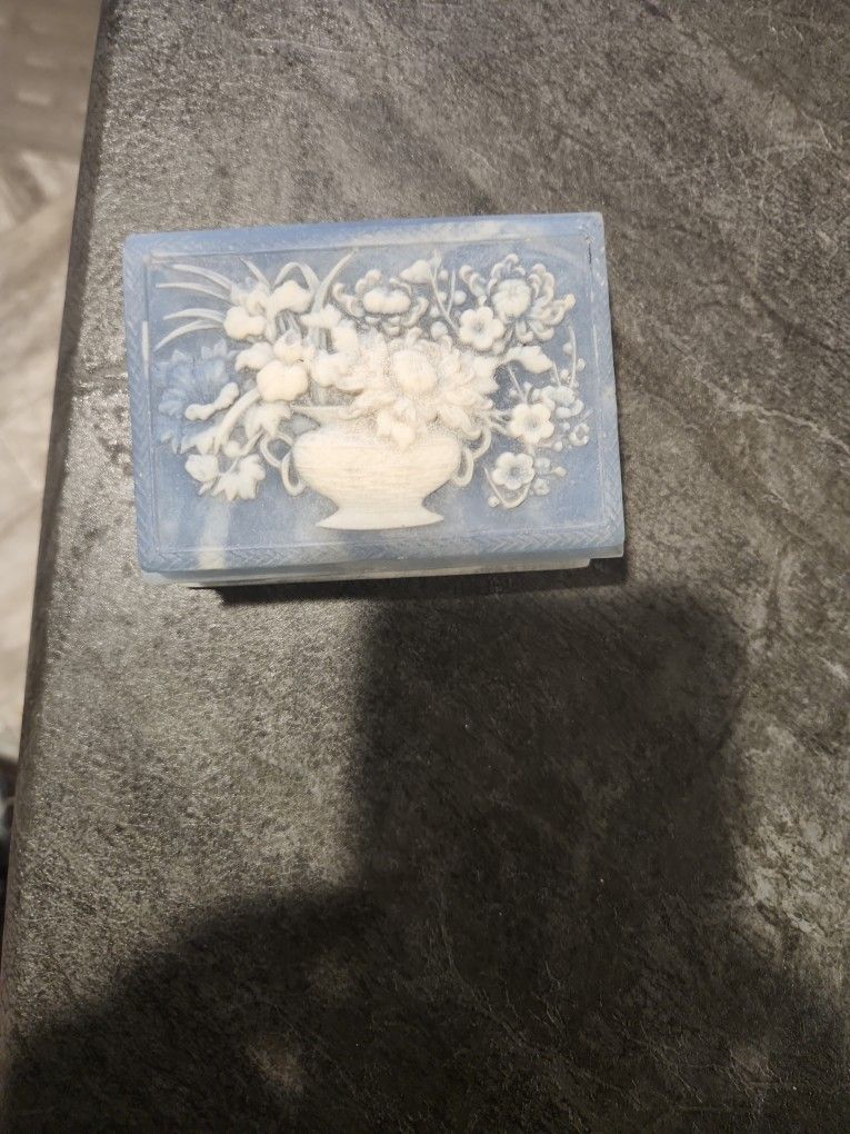 Trinket Box Incolay Stone