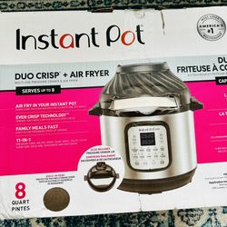 Instant Pot Duo Crisp + Air Fryer — ORIG $244.78 — BRAND NEW IN SEALED BOX