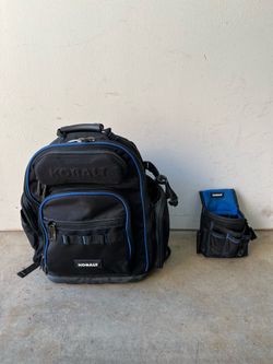 Kobalt Heavy Duty Tool Backpack and Belt Tool Pouch