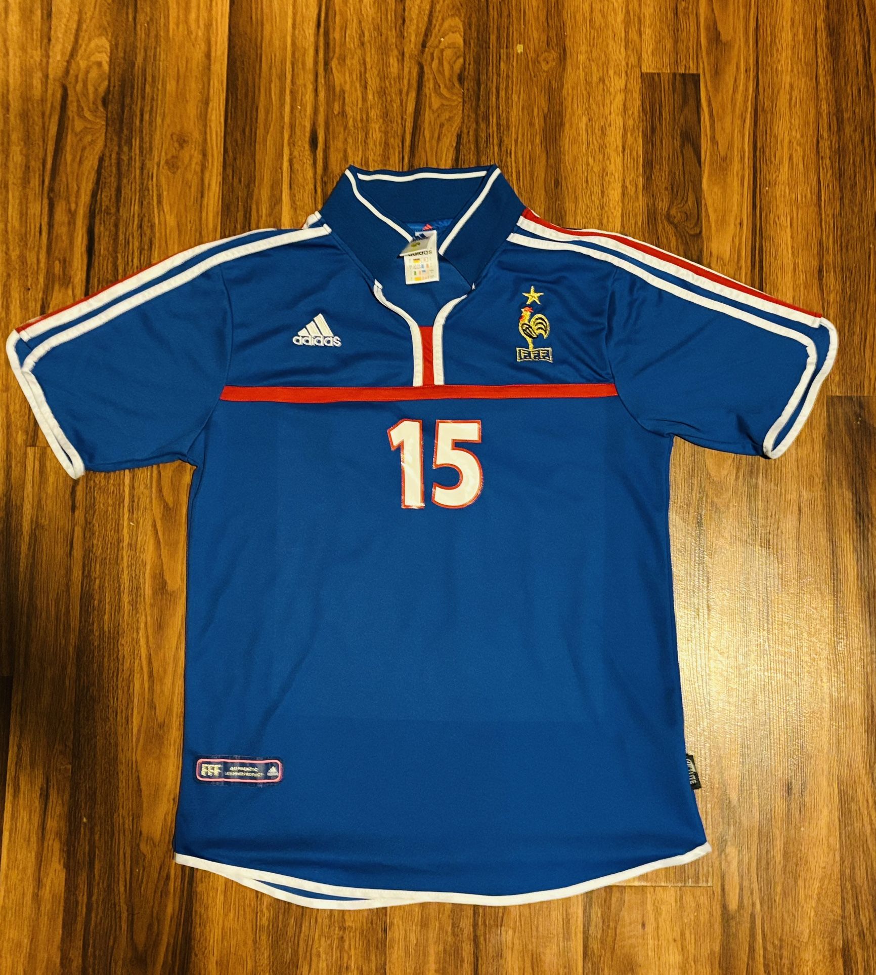 Thuram/ France Soccer Jersey Number/15 Size Large