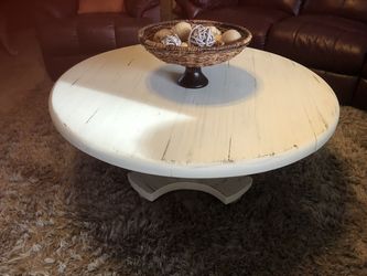 REDUCED TO $65... Refinished (painted, distressed & sealed) coffee Table
