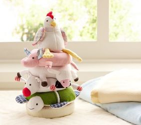 Pottery barn kids fun on the farm stacking toy