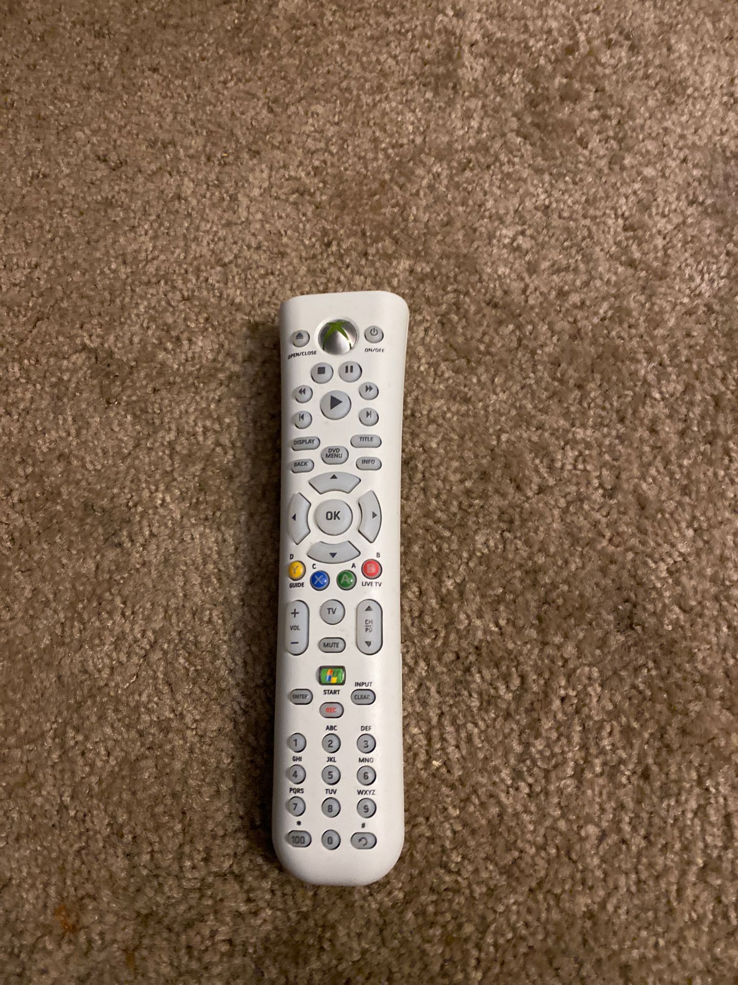 Xbox 360 DVD remote