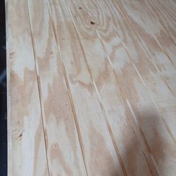 4' X 8' X 11/32" Pine Siding T111 , Rough Sawn, Grooved