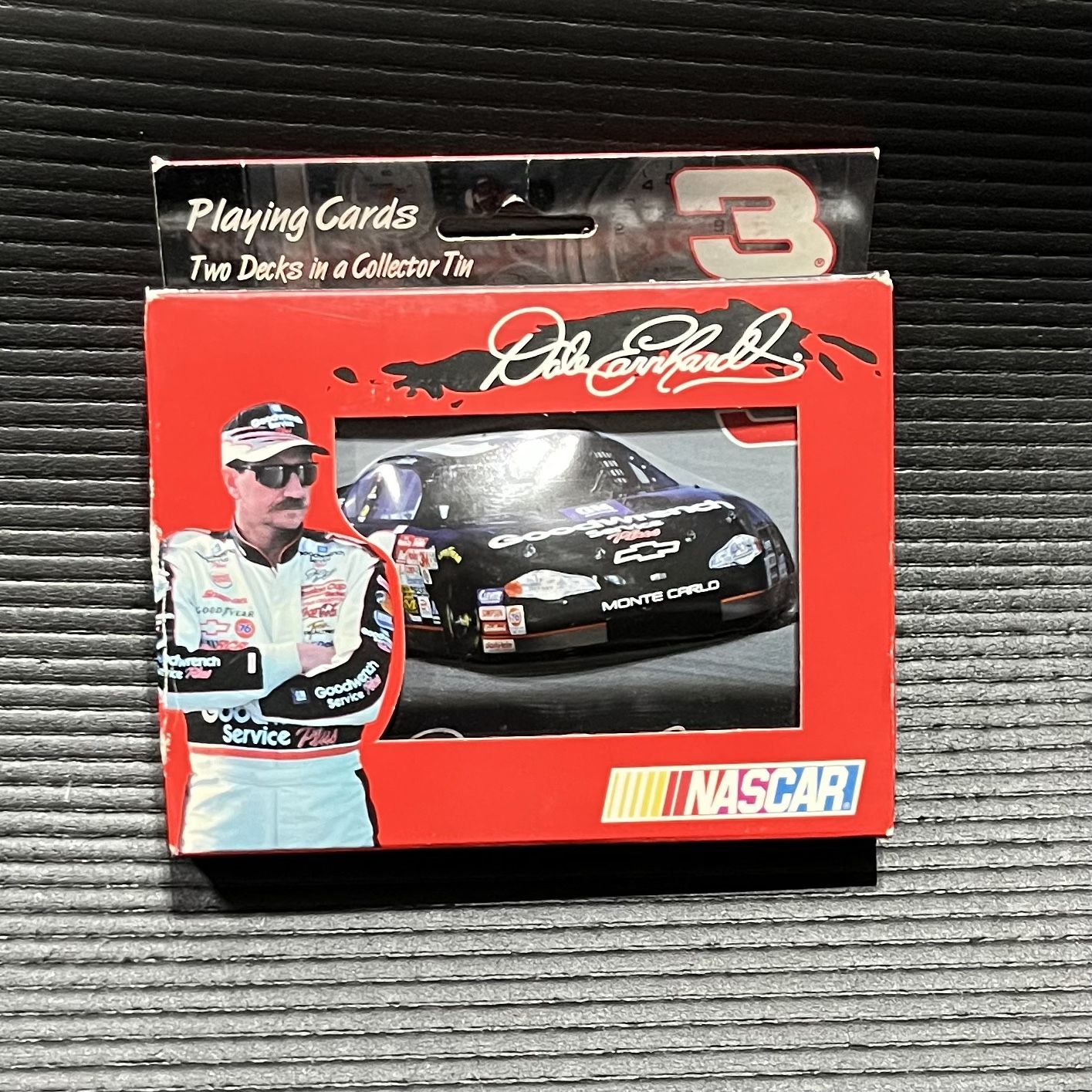 Vintage Dale Earnhardt Collector Playing Cards 2 Decks In Tin