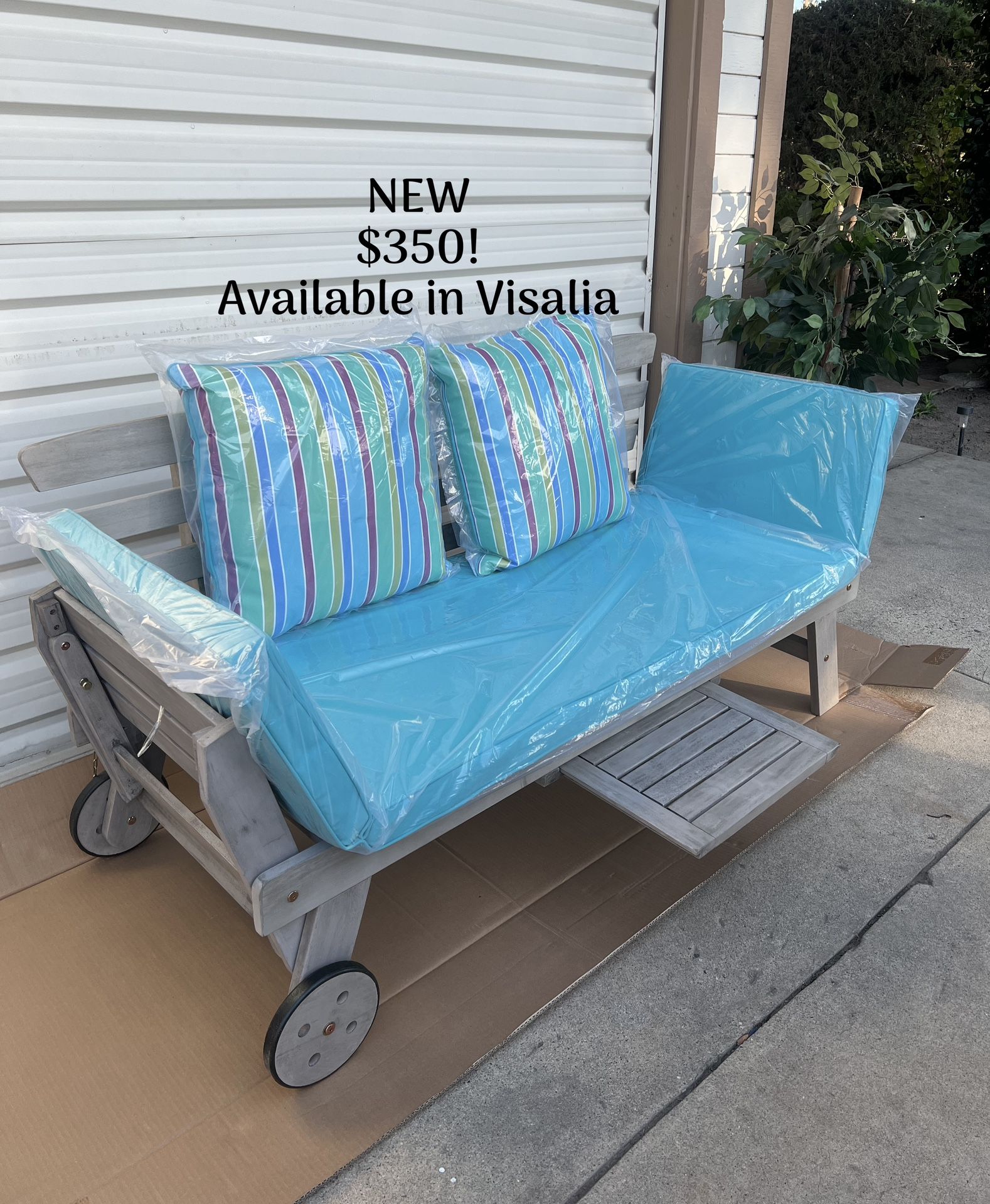 NEW PATIO CONVERTIBLE BENCH 