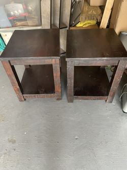 Solid Wood Nightstand 