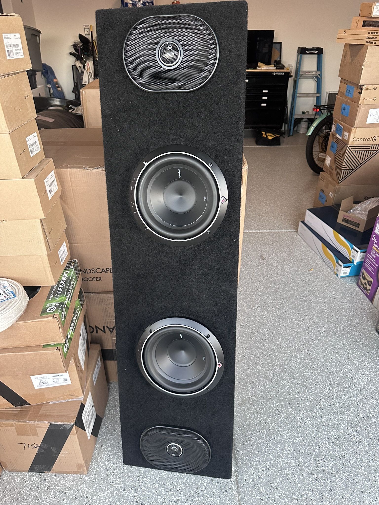 Subs, Amp, Speakers And box